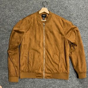 Suede track jacket